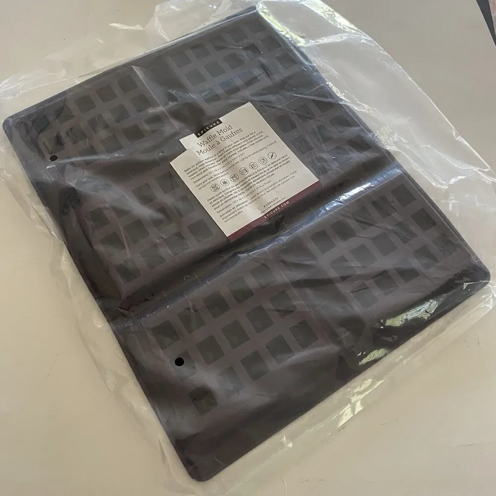 Epicure Silicone Waffle Mold Purple New in Package Discontinued